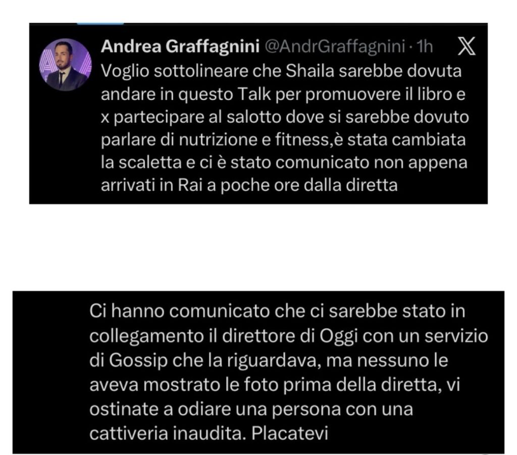 Scontro tra il manager di Shaila Gatta e Caterina Balivo 3
