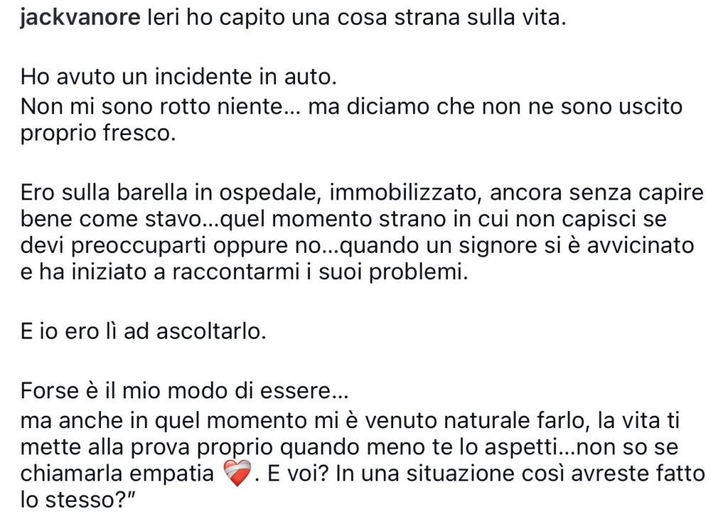 Uomini e donne, incidente per un ex tronista 3