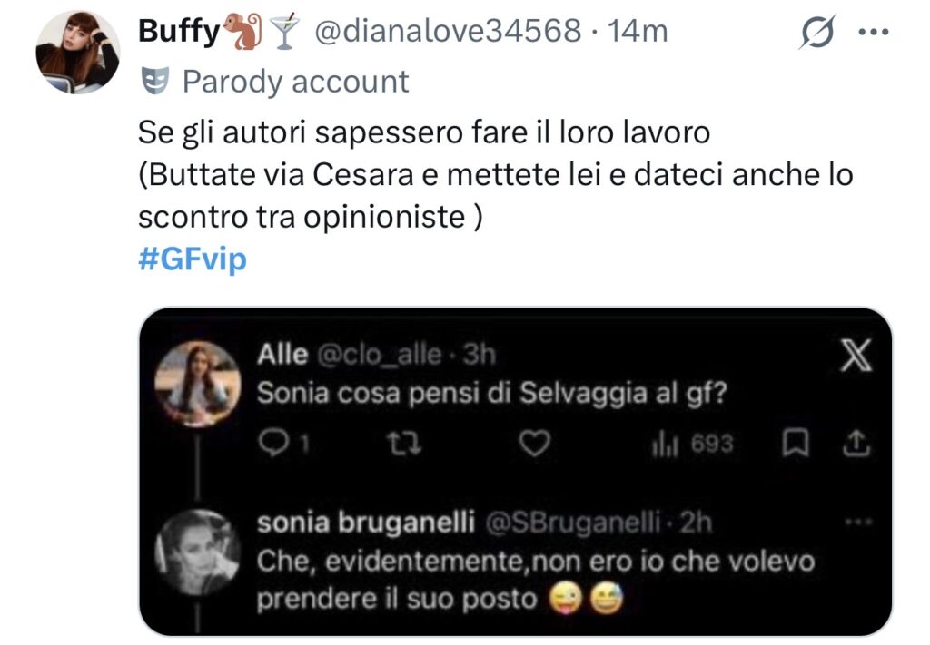 GFVIP, Sonia Bruganelli contro Selvaggia Lucarelli 2