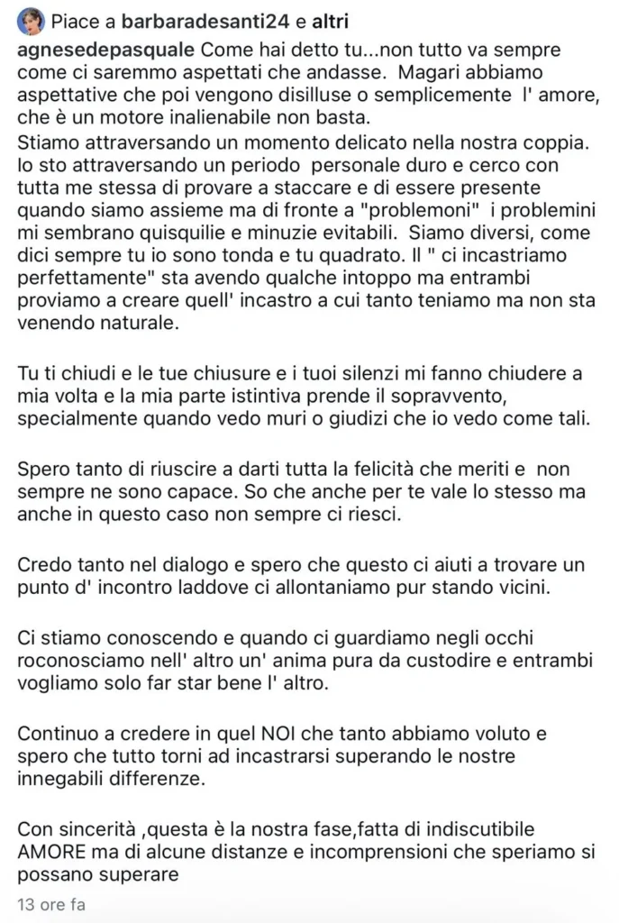 Uomini e donne, Agnese e Roberto in crisi 2