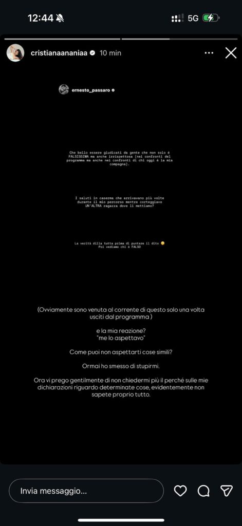 Uomini e donne, l’accusa di Ernesto a Sara che fa discutere 3