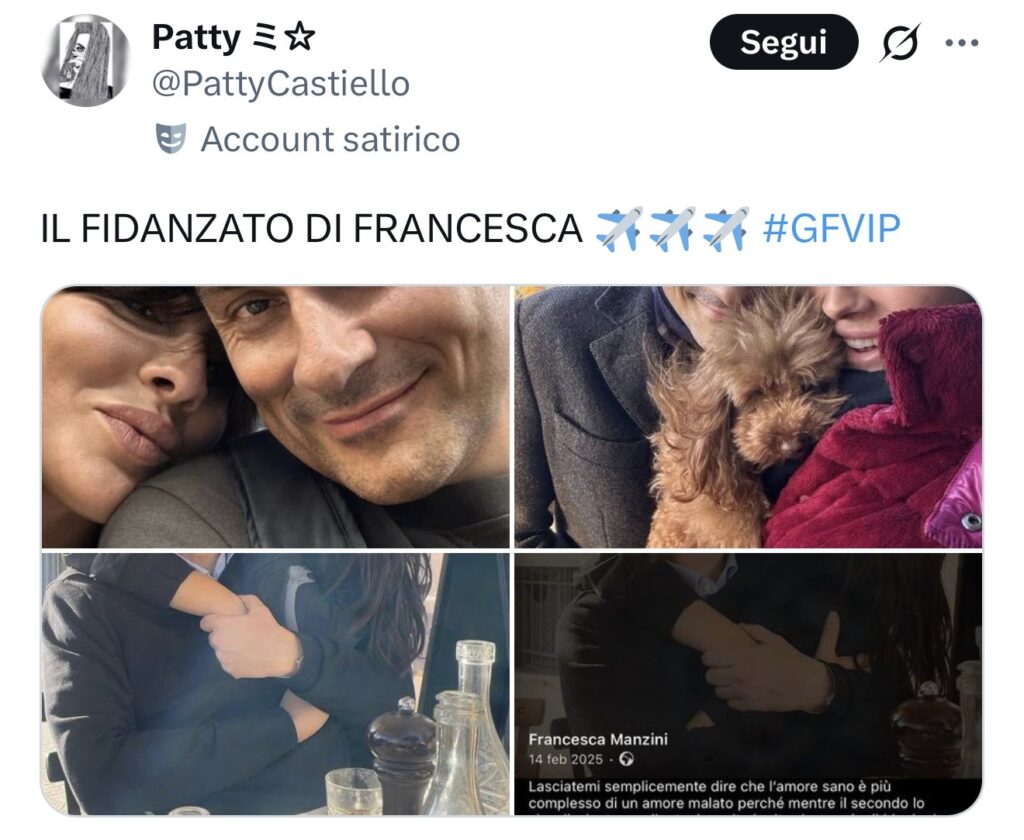 GFVIP, spunta l’identità del fidanzato di Francesca Manzini 2