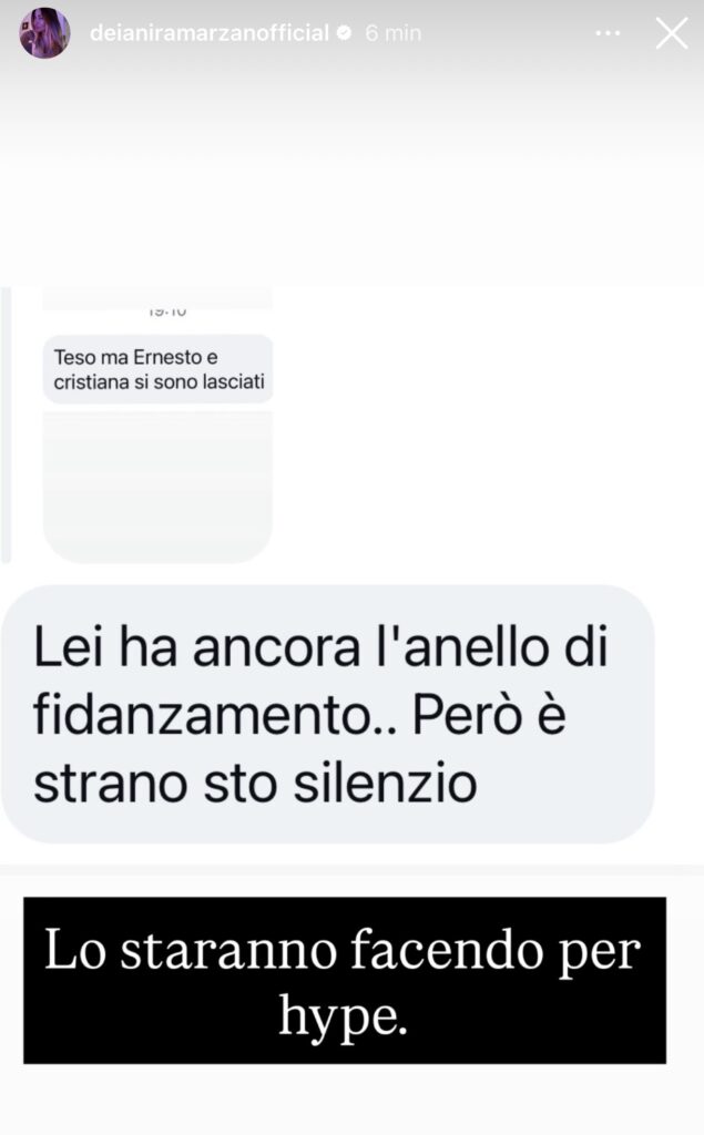 Uomini e donne, Cristiana e Ernesto in crisi 3