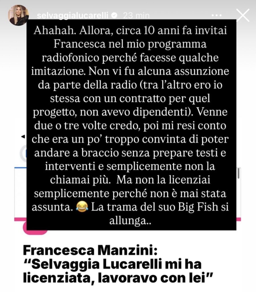 GFVIP, Francesca e l’accusa contro Selvaggia 2