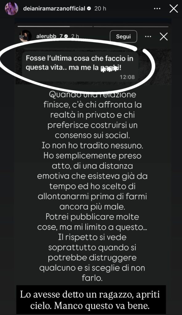 Uomini e donne, Alessio pubblica i messaggi di Sara 2