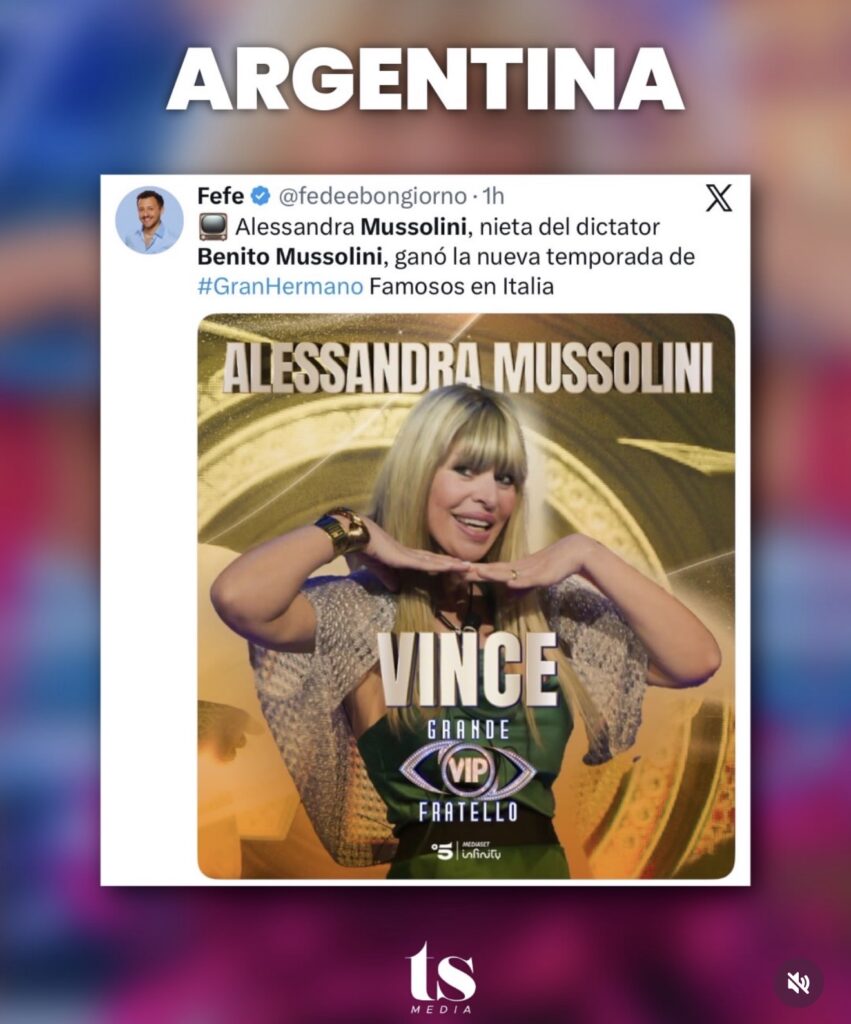 GFVIP, tutto il mondo parla della vittoria di Alessandra Mussolini 2