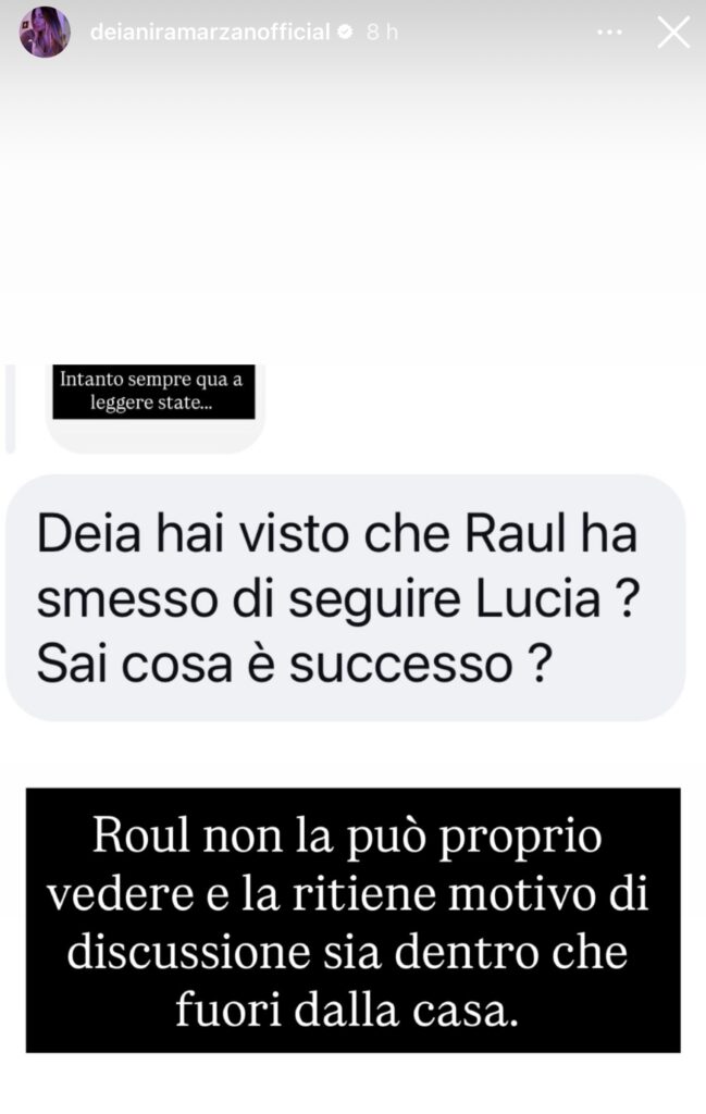 GFVIP, Raul e Lucia hanno litigato? 3