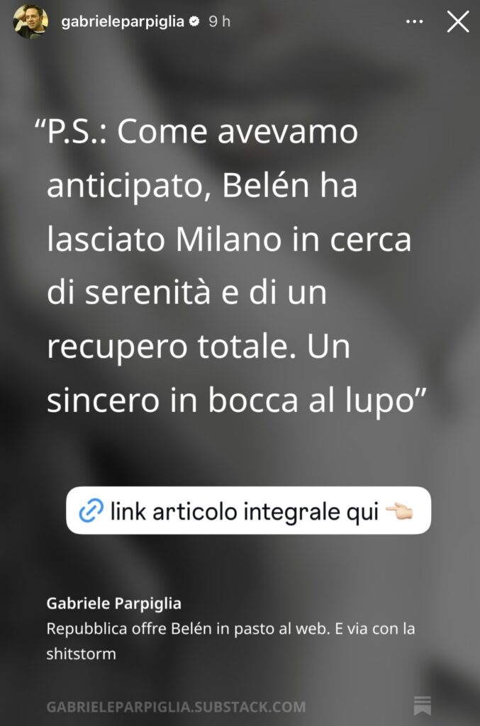 Belen lascia Milano e si mostra dopo il ricovero 3