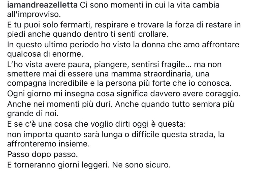 La dolce dedica di Andrea per sua Natalia 3
