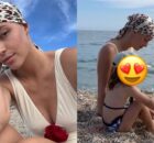 Natalia insieme alle figlie al mare, il video che commuove il web 6