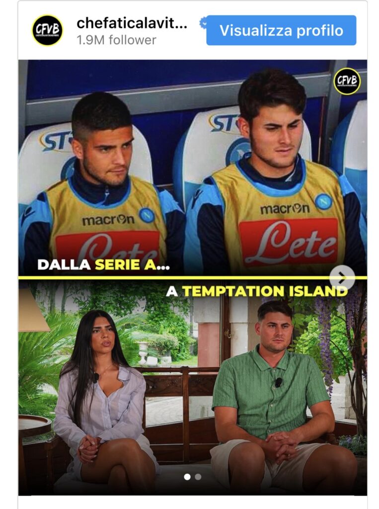 Temptation Island, uno dei fidanzati della nuova stagione e’ stato un calciatore di serie a 2