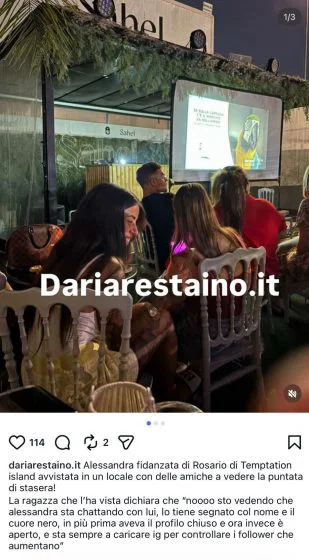 Temptation Island, fidanzata beccata ieri sera a chattare 2