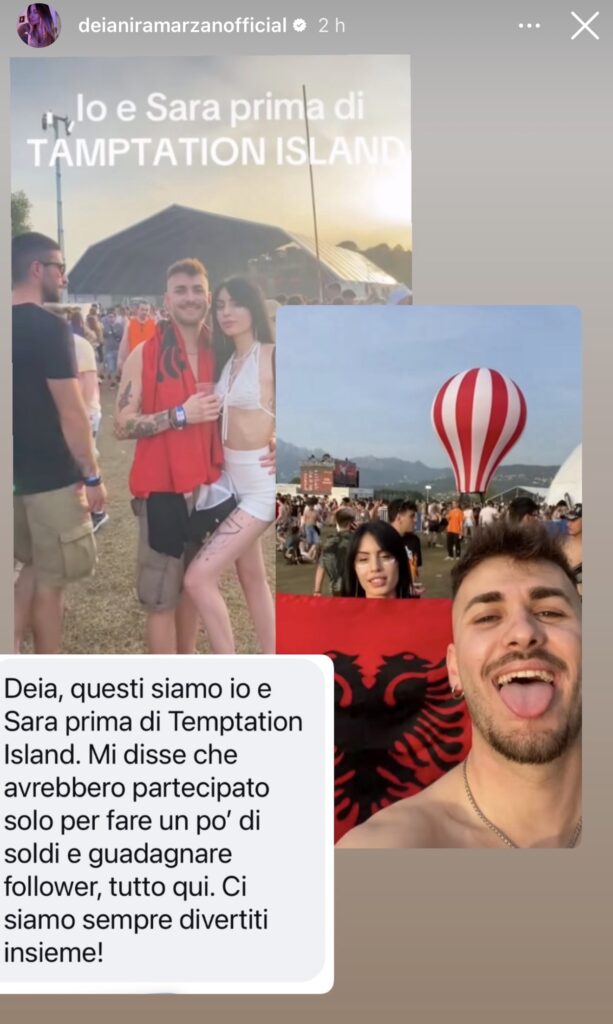 Temptation Island, nuova segnalazione su Sara 2