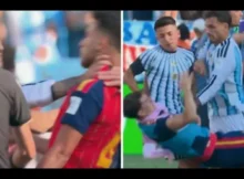 Mondiali, il calciatore dell’Argentina aggressive e picchia i calciatori della Spagna 10