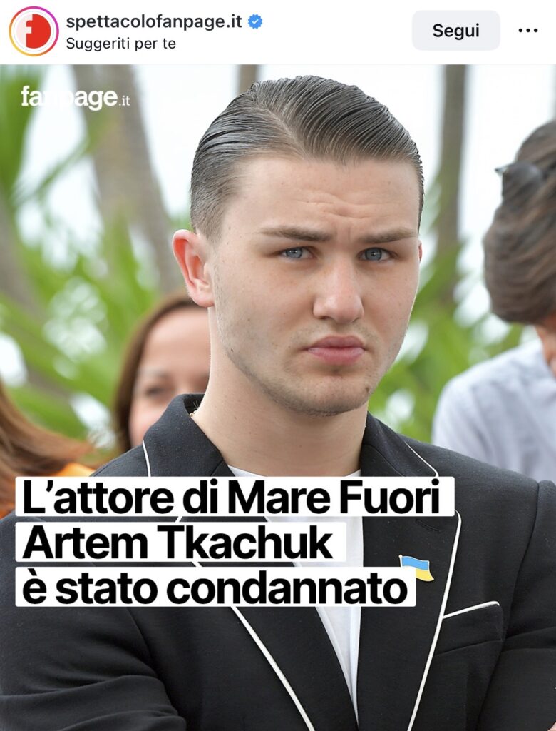 Artem, l’attore di Mare fuori, condannato 2