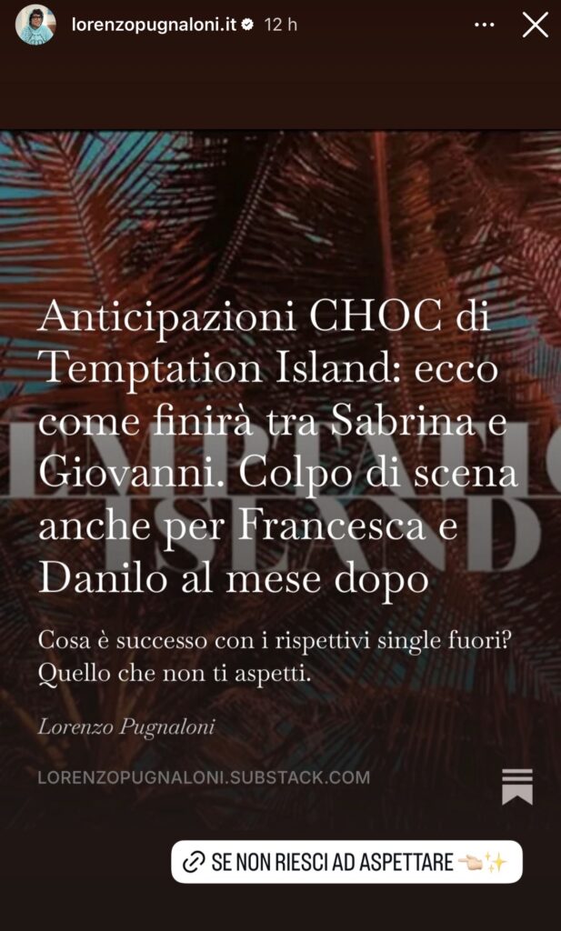 Temptation Island, come è andata a finire tra Giovanni e Sabrina? 2