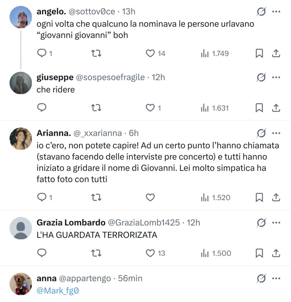 Temptation Island, Sabrina al concerto di Emma, tutti a gridare Giovanni 2