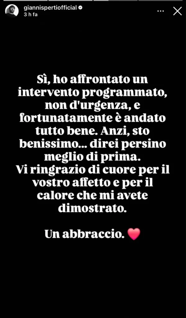 Gianni Sperti operato a Bari, lo spavento dei fan 5
