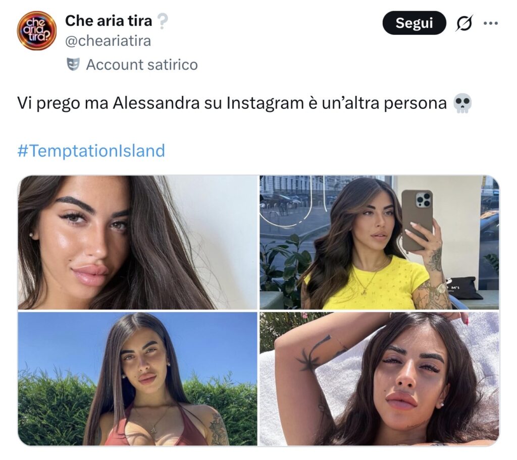 Temptation Island, Alessandra totalmente diversa sui social 2