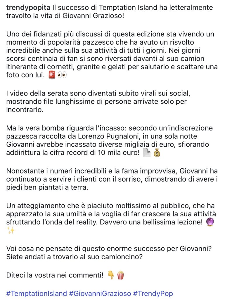 Temptation Island, Giovanni sommerso dai fan 4