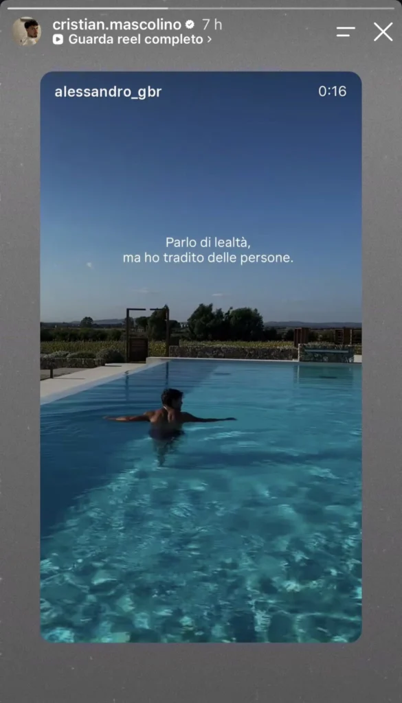 Temptation Island, Cristian parla di tradimenti 2
