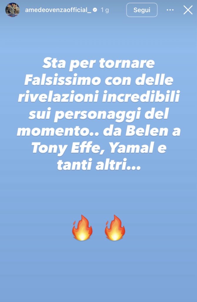 Fabrizio Corona annuncia il ritorno di Falsissimo 2
