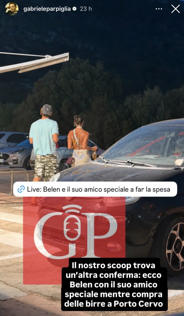 Belen in vacanza in Sardegna, scoppia il caos 2