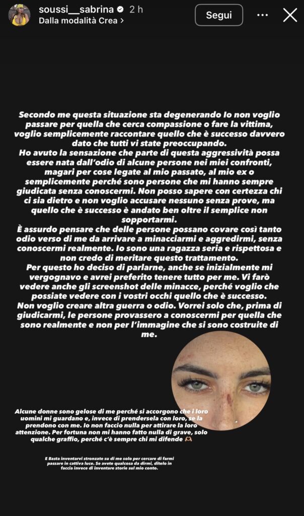 Temptation Island, Sabrina minacciata e aggredita 2