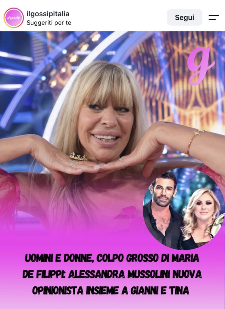 Uomini e donne, la nuova opinionista direttamente dal Grande Fratello VIP 3