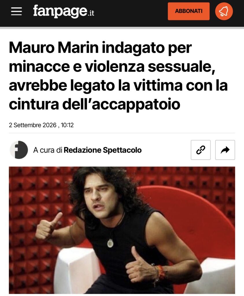 Grande Fratello, Mauro Marin accusato di violenza da parte di una giovane donna 2
