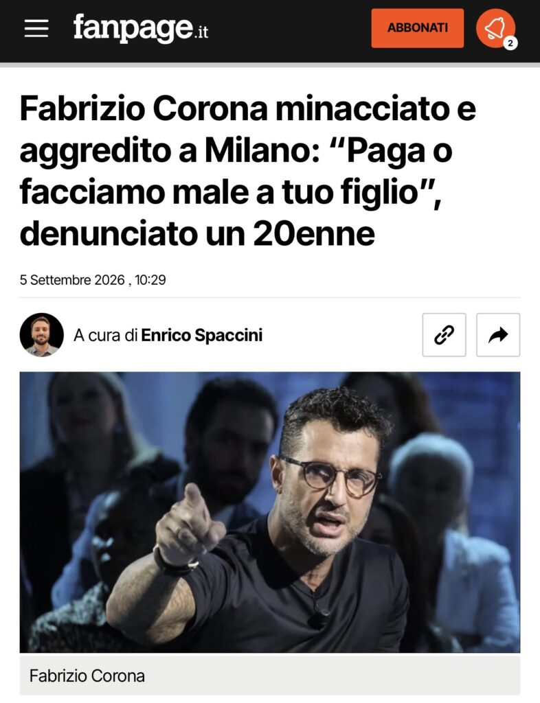 Fabrizio Corona aggredito a colpi di catena 2