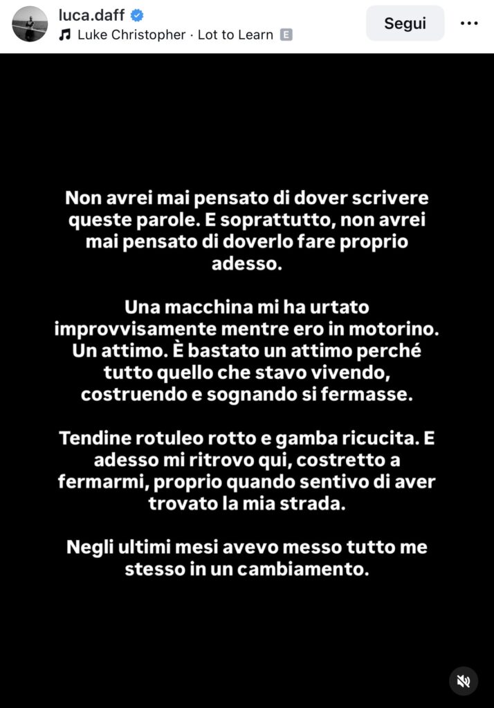 Uomini e donne, grave incidente per un ex tronista 3