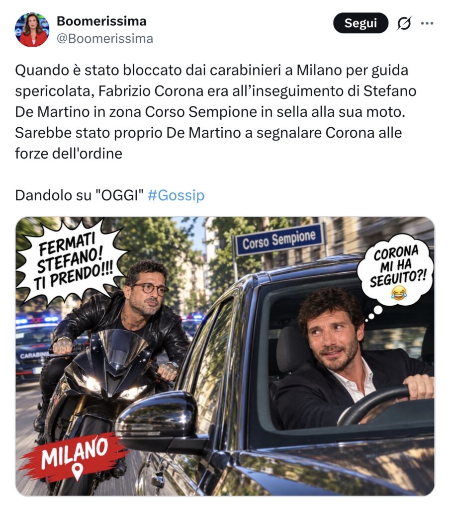 Fabrizio Corona insegue Stefano De Martino che chiama i carabinieri? 2