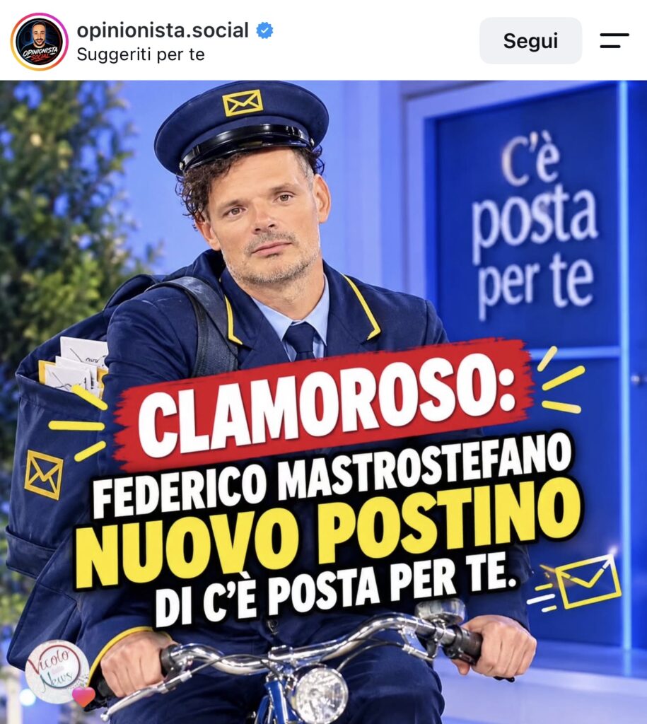 C’è posta per te, il nuovo postino direttamente da Uomini e donne 2