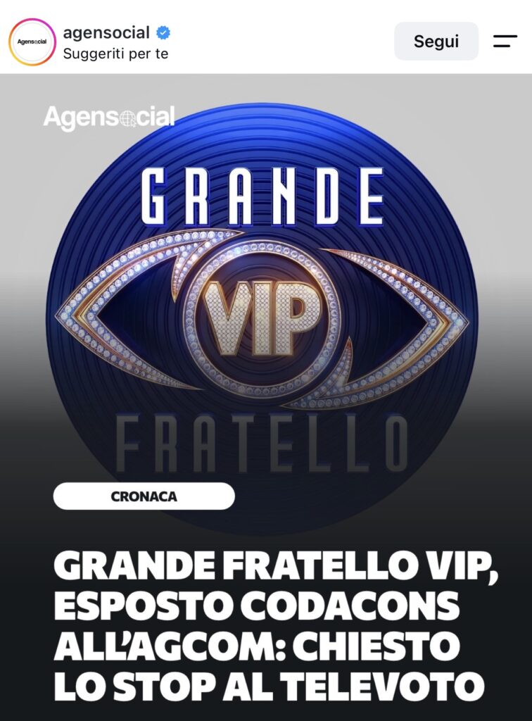 GFVIP, esposto Codacons contro il reality 2