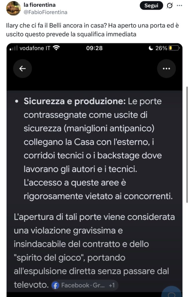 GFVIP, Alex Belli rischia la squalifica 2